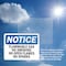 Signmission Flammable Gas No Smoking No Open Flames No Sparks OSHA Notice Sign, Plastic, 10in W x 7in L, 2PK OS-2PACK-NS-P-710-L-12757 - alternate 2